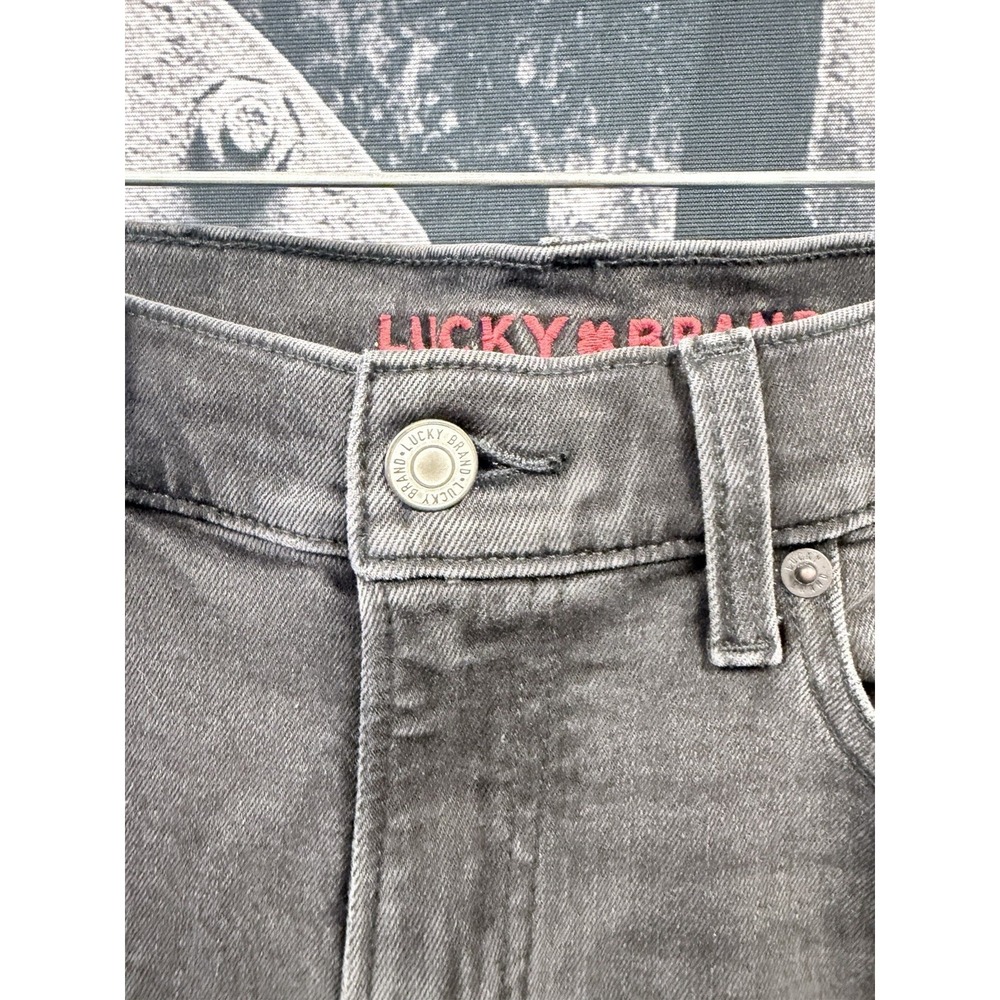 Lucky Brand Stevie Mid Rise Flare Jeans Women's 6/28 Black Stretch Denim EUC - Picture 5 of 16